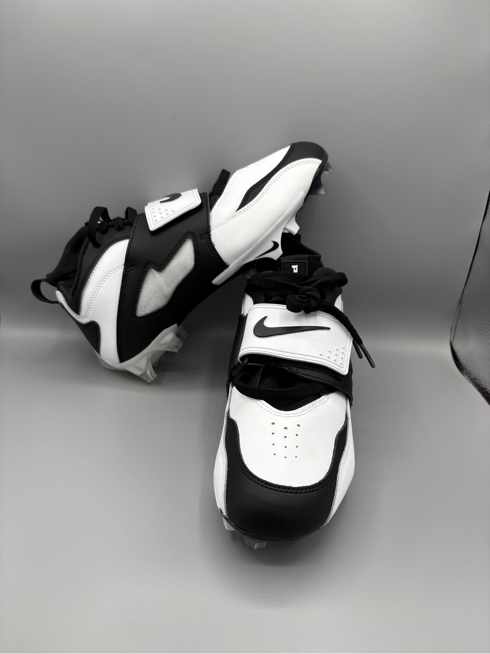 New Nike Diamond Turf 93 TD Mens sz 9 Football Cleats White Black HF5298 101